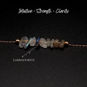 Gold Tone Labradorite Bracelet